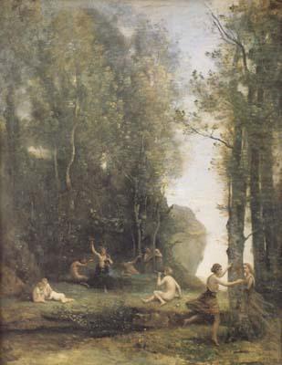 Jean Baptiste Camille  Corot Idylle antique (Cache-cache) (mk11) china oil painting image